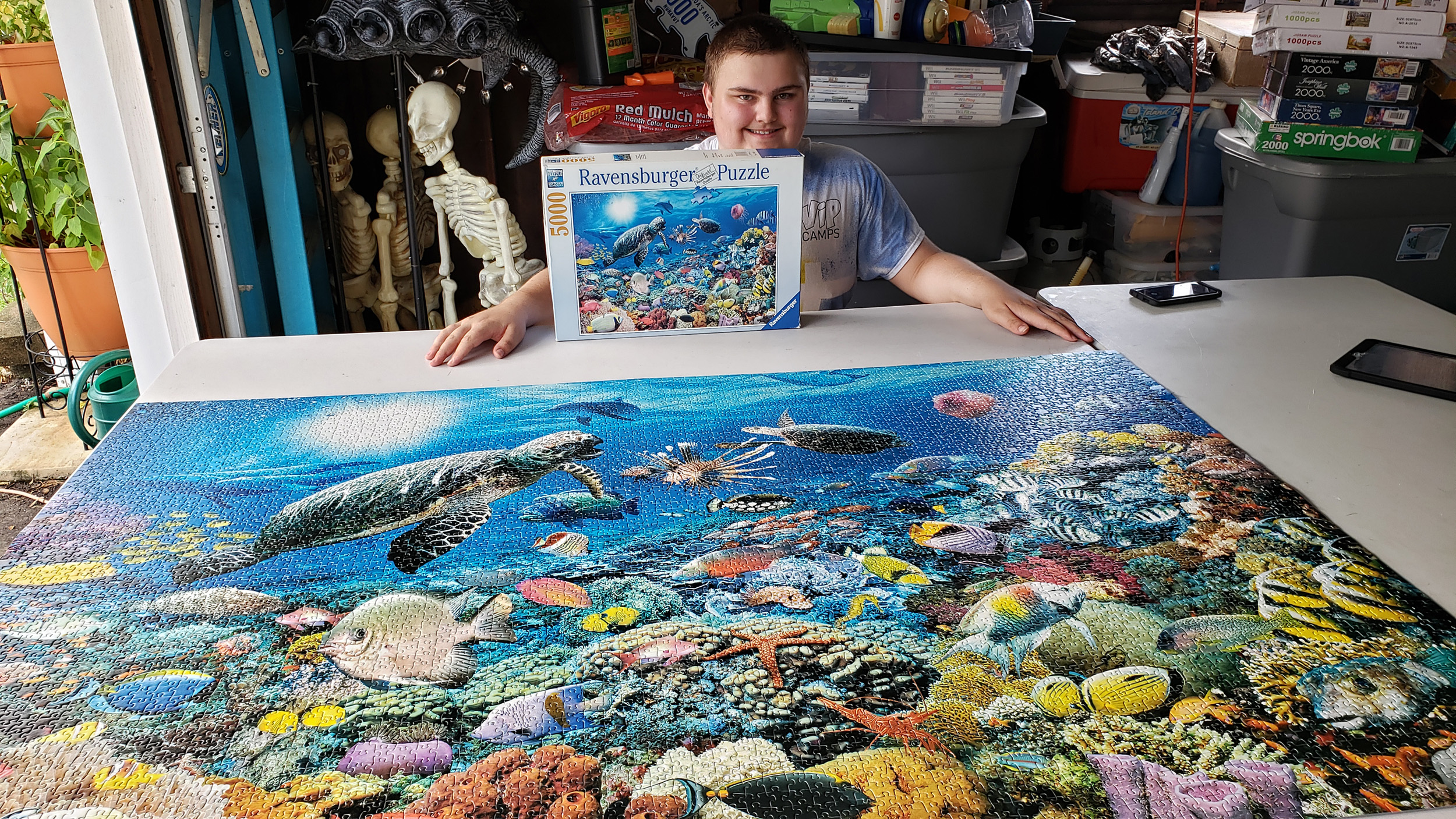 James Finishes 5000 Piece Puzzle The Kleiber Family Timeline